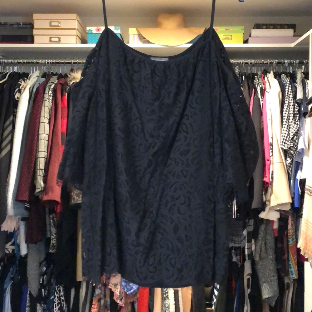 Vince Camuto black blouse.